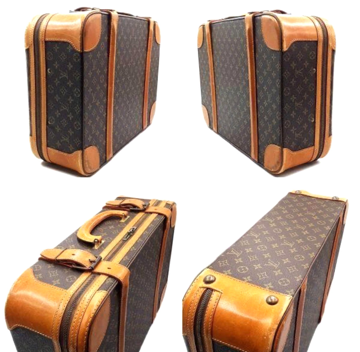 Louis Vuitton Stratos 60 Monogram Suitcase Travel Case Vintage Luggage M23236