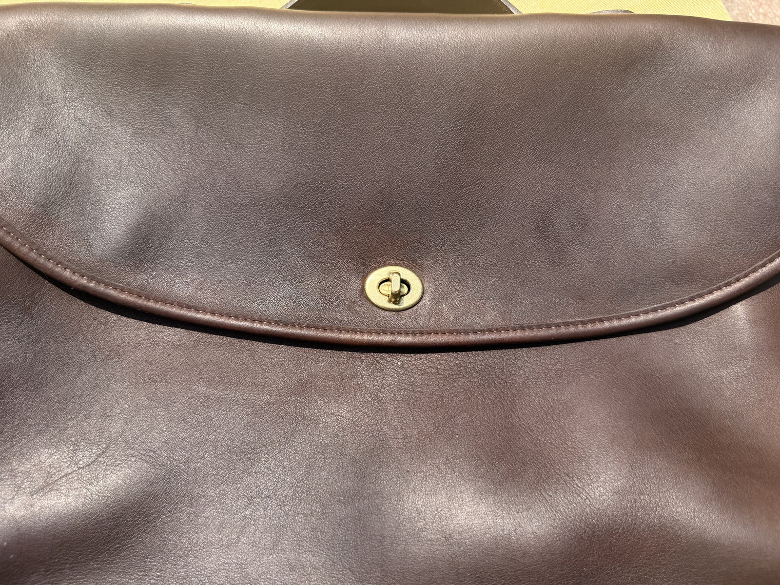 1993 Vintage Brown Original Coach Lexington Brief Case Exceptional Condition