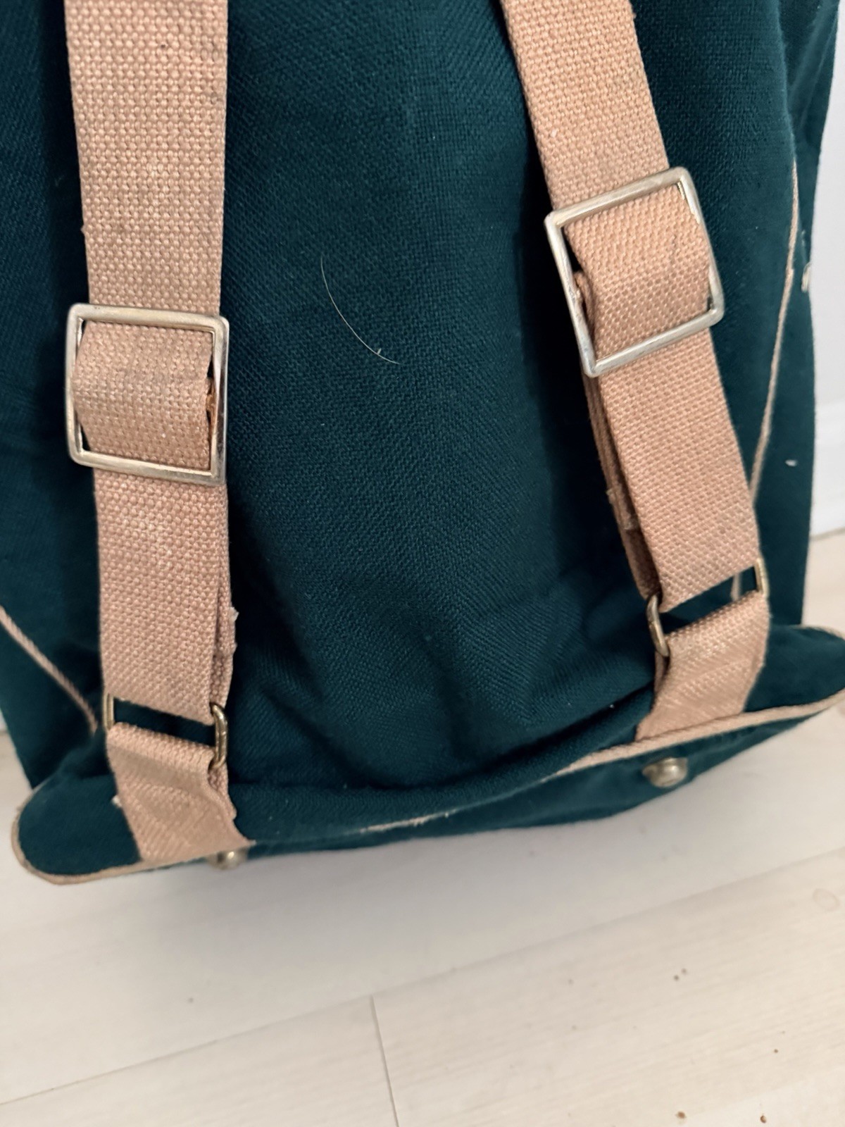 VINTAGE TAUCK CARIBOO CARRY BAG Travel Sturdy Backpack Helicopter Green