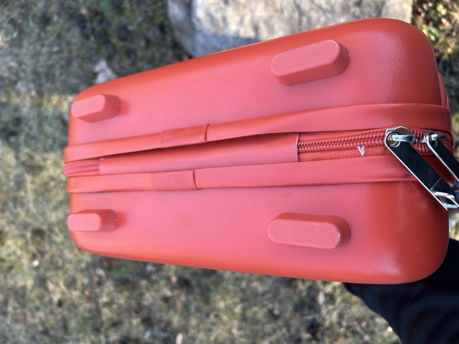 Hard Shell Makeup Train Case Vanity Suitcase Combination Lock Retro MYLADY STYLE
