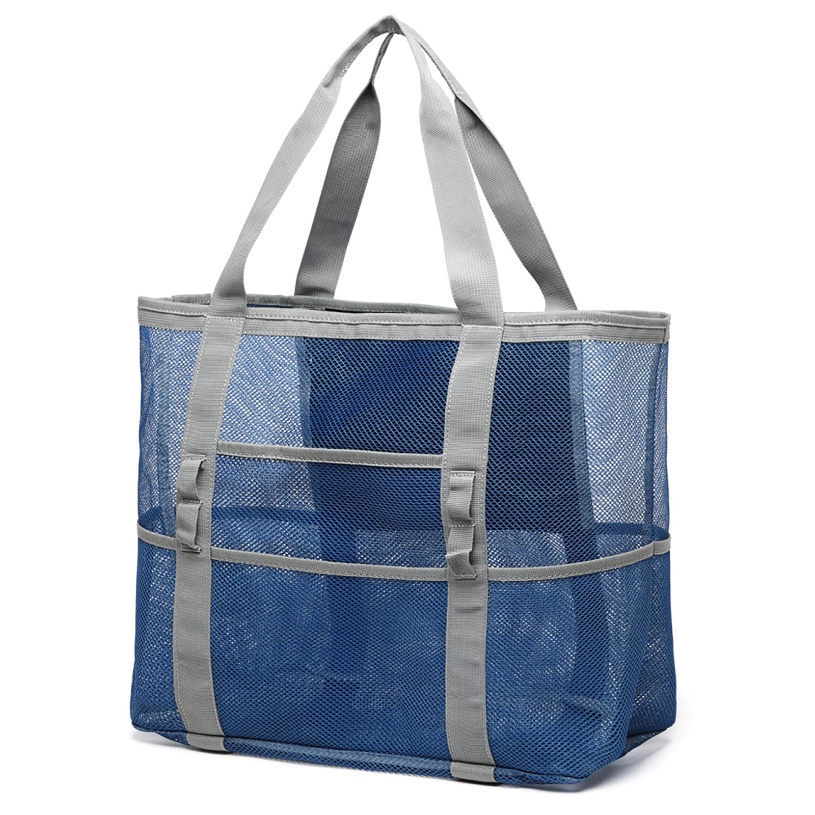 F-Color Mesh Bag – Toys Tote Bag 9 Pockets For Swim Pool Cruise