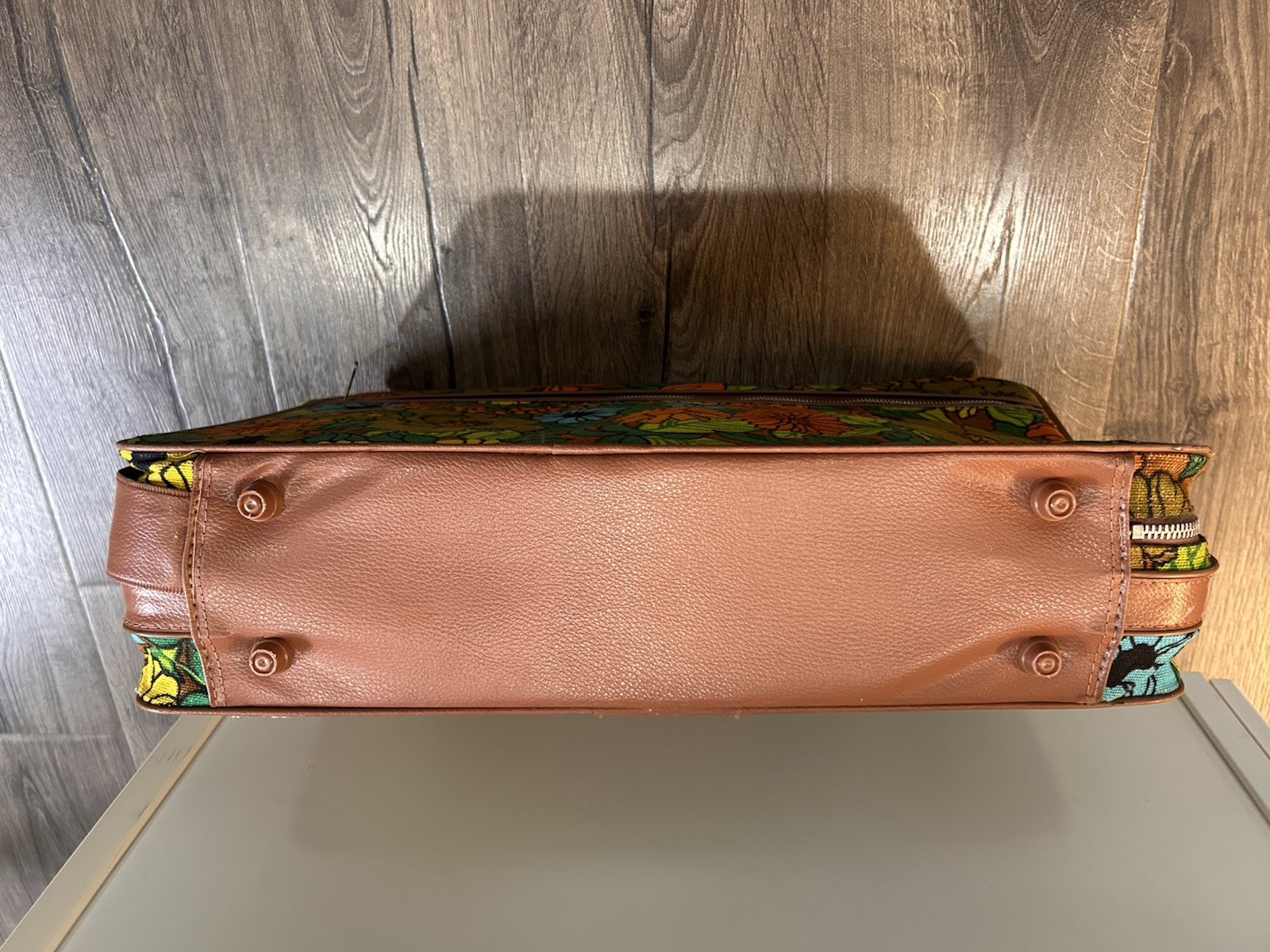 Vintage Flower Power Suitcase Luggage 60s-70’s BoHo Hippee bold galaxy trav-ler