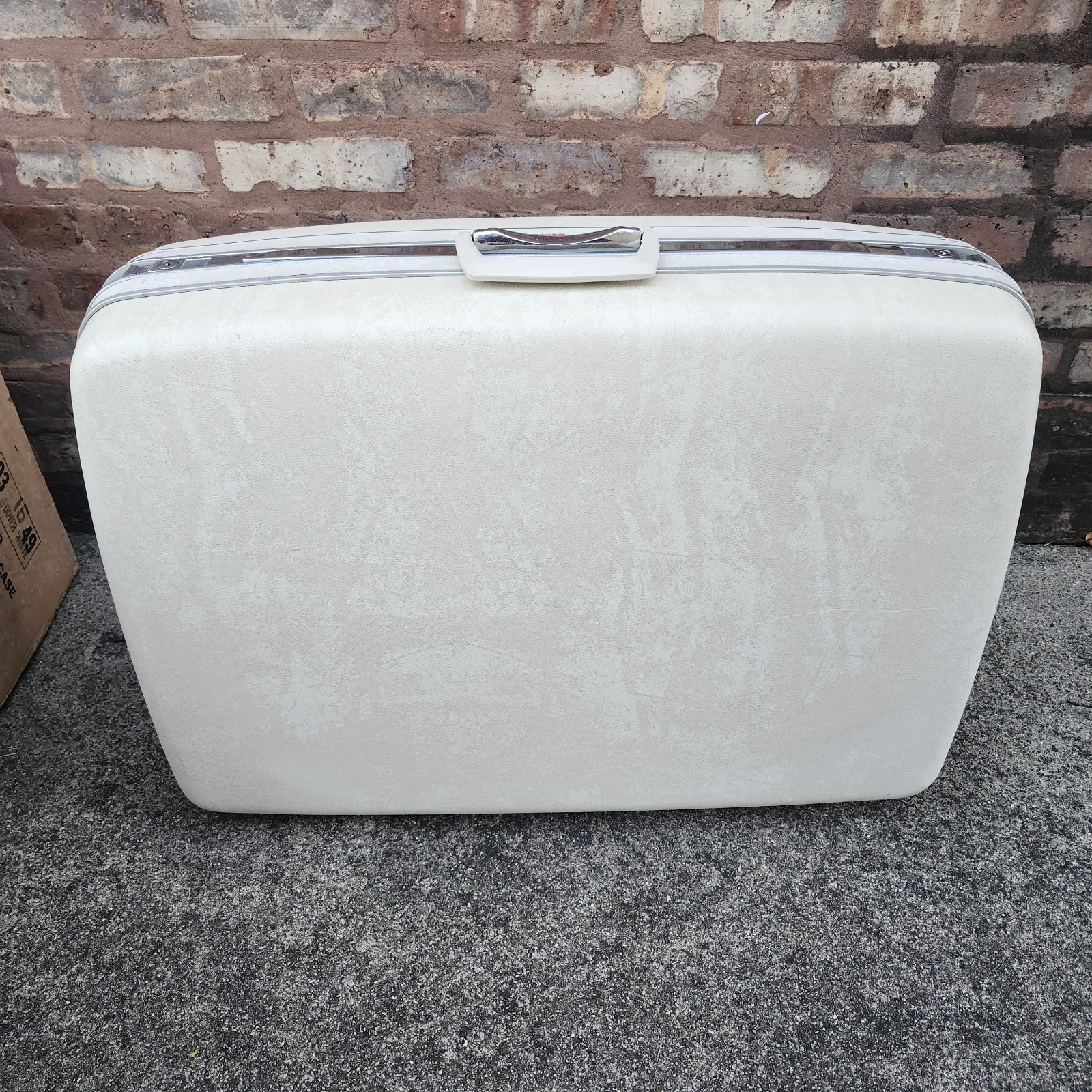 Samsonite Silhouette Luggage Set Dover White Boxes Suitcases Beauty Case Vintage