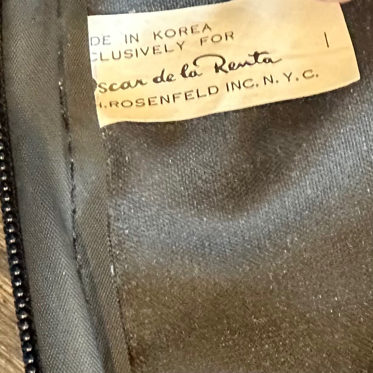Vintage H. ROSENFELD INC. N.Y.C. OSCAR De La RENTA Tweed Travel Bag Suitcase