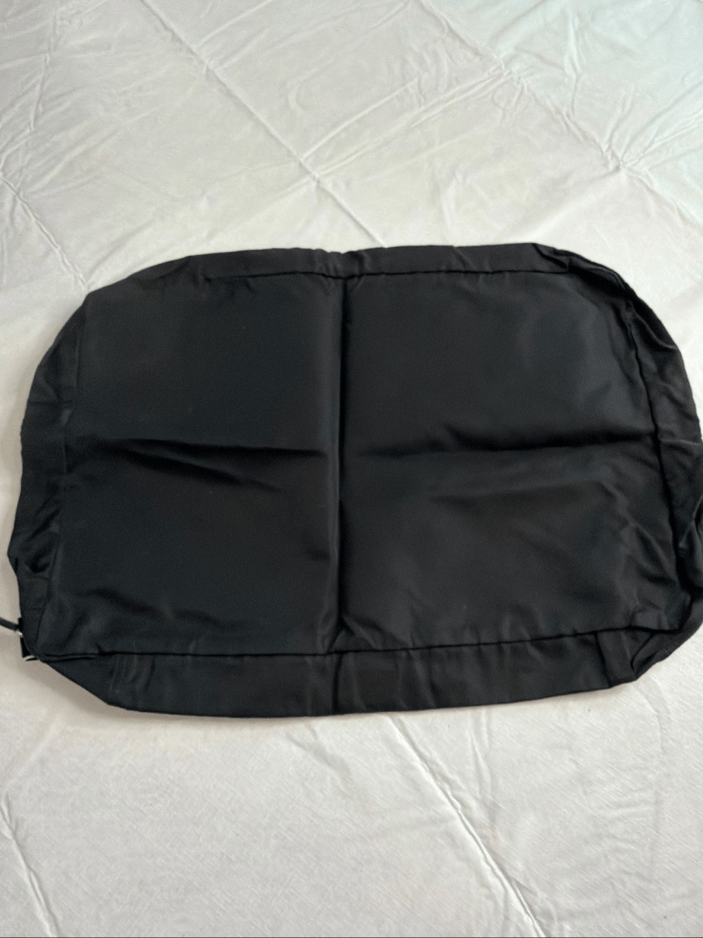 Prada Black Nylon Garment Bag Travel Suit Carrier Foldable Made In Italy