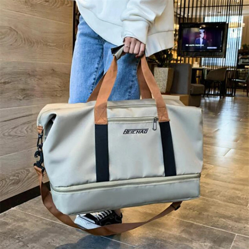 Travel Bag Male Female Large-Capacity Hand Luggage Dry-Wet Separation Sports