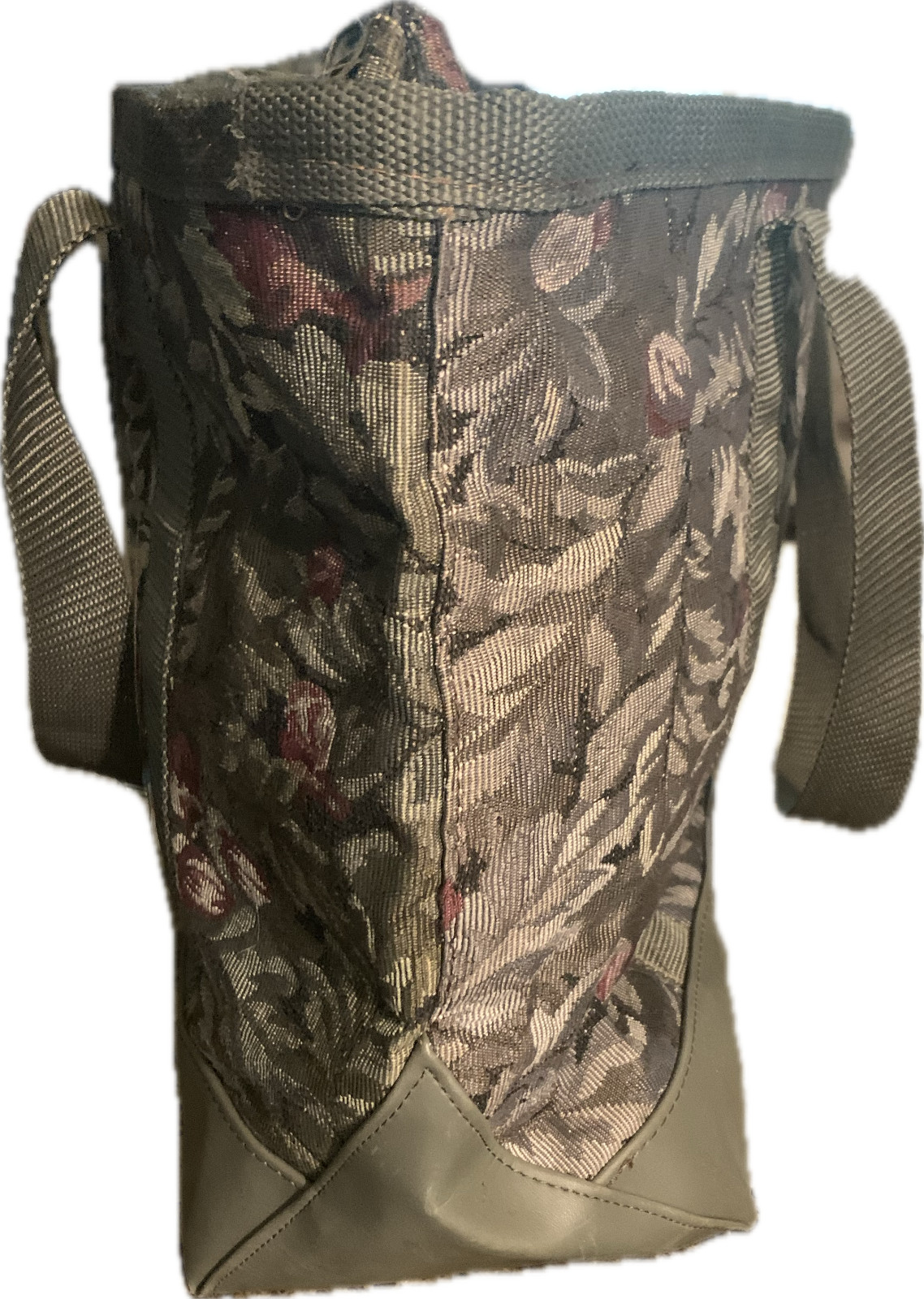 American Tourister Tote VTG Floral Tapestry Satchel, Top Zip, Carry On, Avon