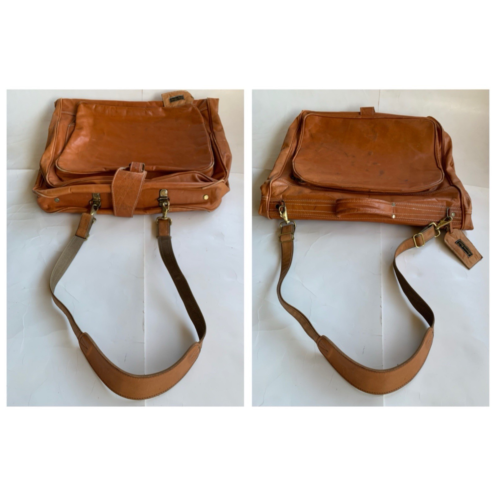 VINTAGE Jimenez Hnos. “JIMMY’S” All Leather Suit Garment Wardrobe Bag MEXICO
