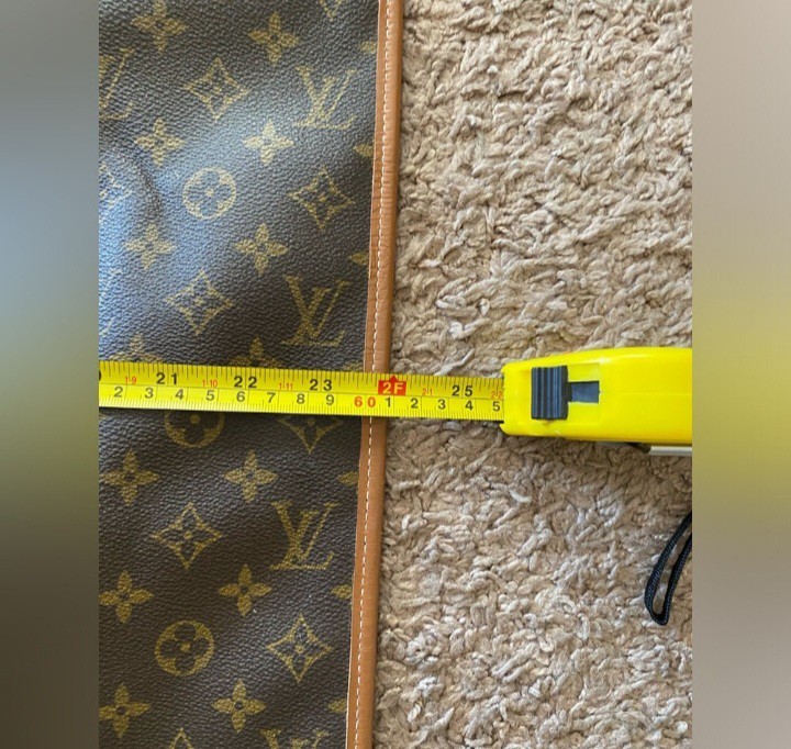 AUTHENTIC RARE VINTAGE LOUIS VUITTON MONOGRAM GARMENT BAG PAPER TAG “READ”