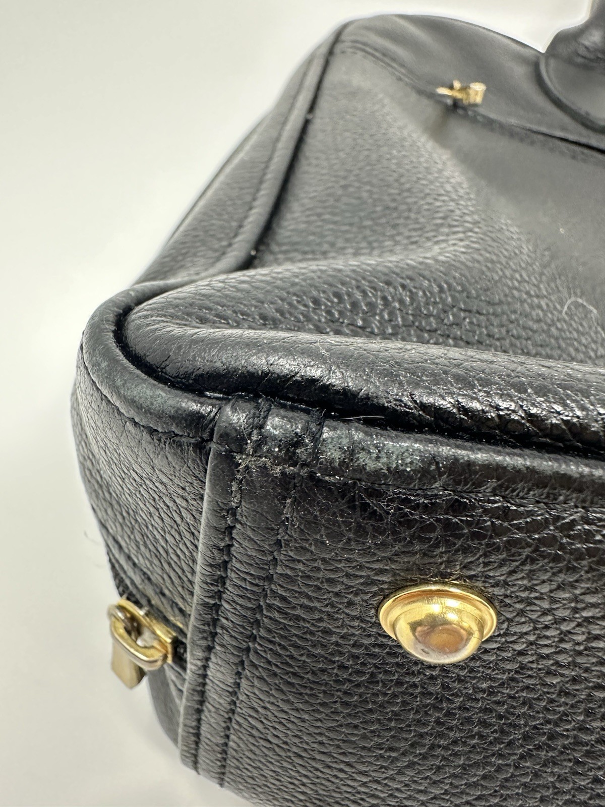 Longchamp Leather Bag Briefcase Style 10”x14”x4”