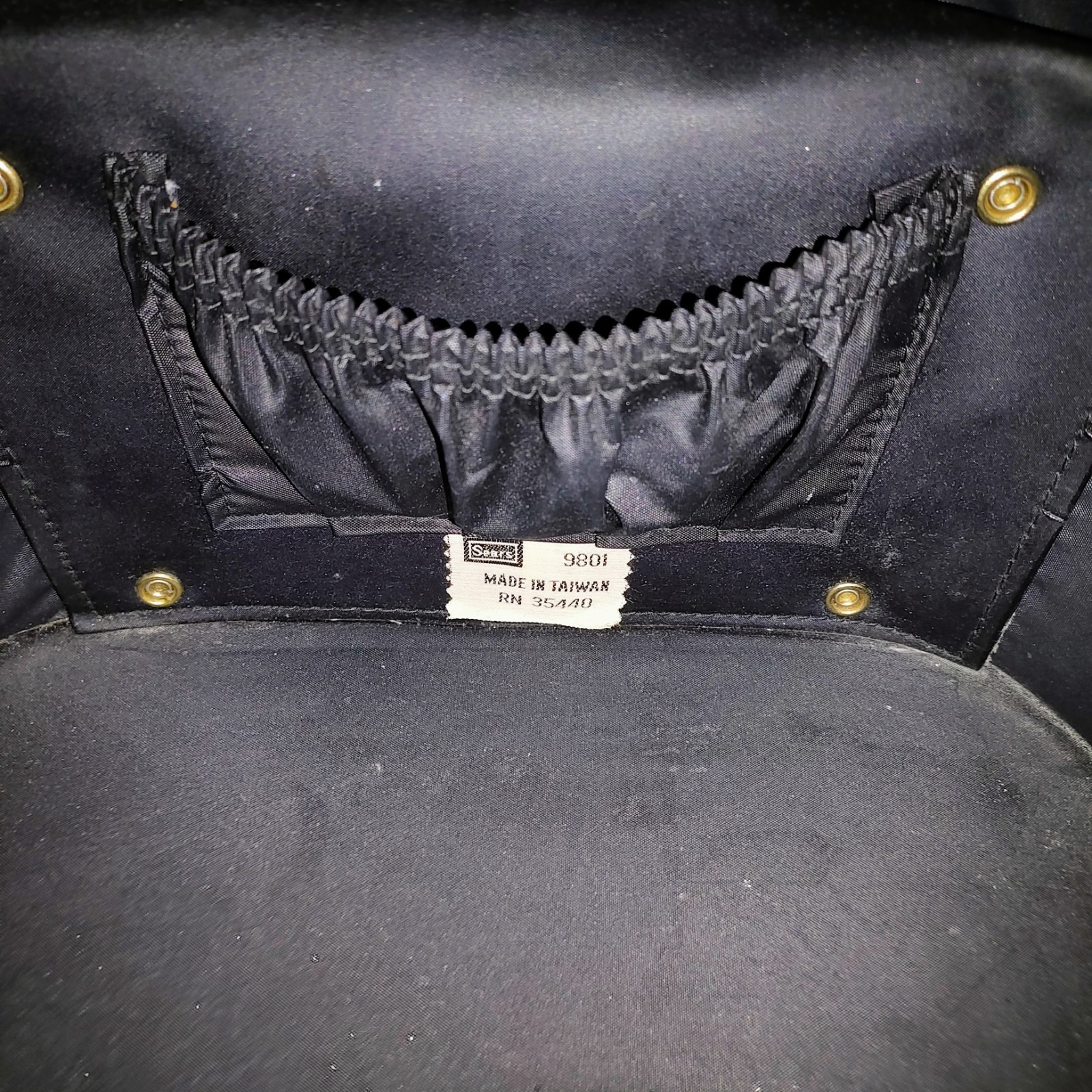 *VINTAGE SEARS* 1980 Travel/Train/Cosmetic Bag/Case #9801 Black/Maroon