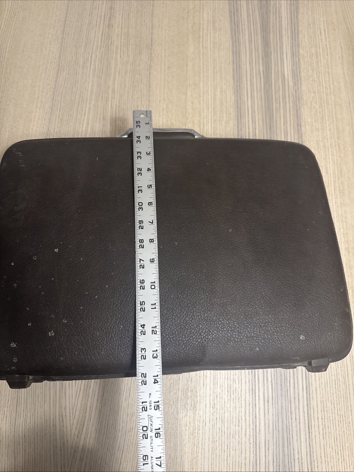 Vintage American Tourister Suitcase Hard Shell Luggage Brown 1970s Travel Prop L