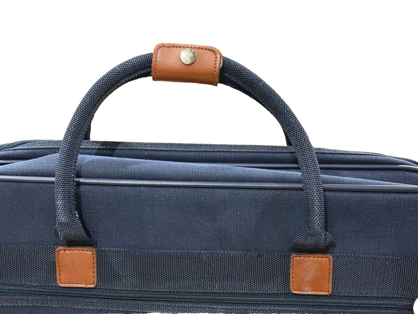 VINTAGE 80s/90s GIVENCHY NAVY BROWN DUFFLE LUGGAGE TRAVEL LAPTOP TRAVEL BAG