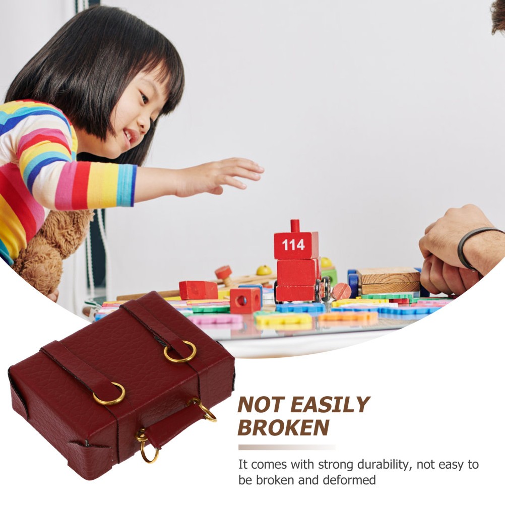 1pc Miniature Luggage Vintage Luggage Bag Mini House Decoration