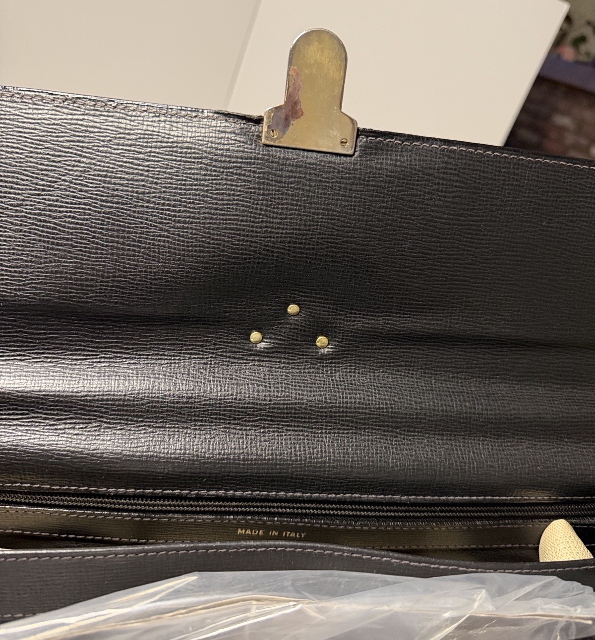 YVES SAINT LAURENT BRIEFCASE LEATHER UNISEX.