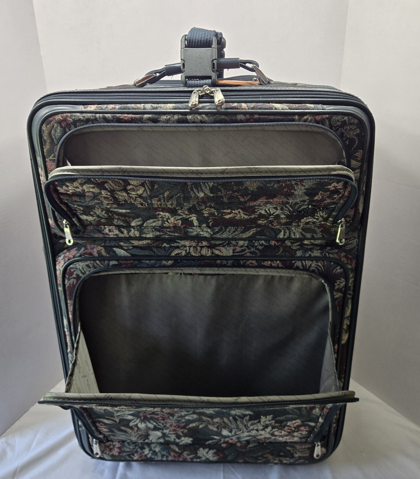 Vintage Atlantic Tapestry Luggage 2 pc. Set