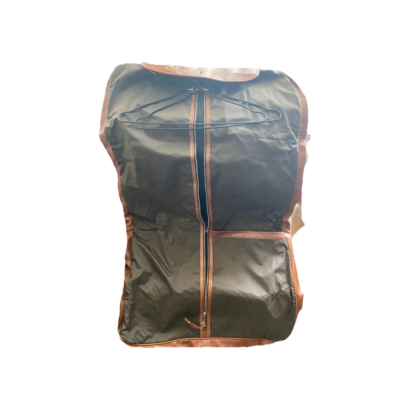 Vintage Airway Industries Suit/Travel Luggage/ W/ Original Paperwork Lt. Brown.