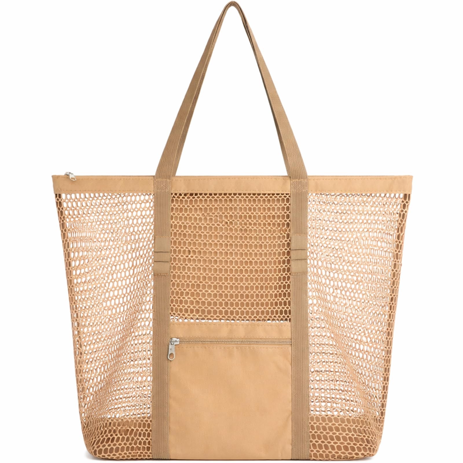 Dntorx Womens Mesh Beach Bag Durable Stylish Beach Tote For Swimming Essentials
