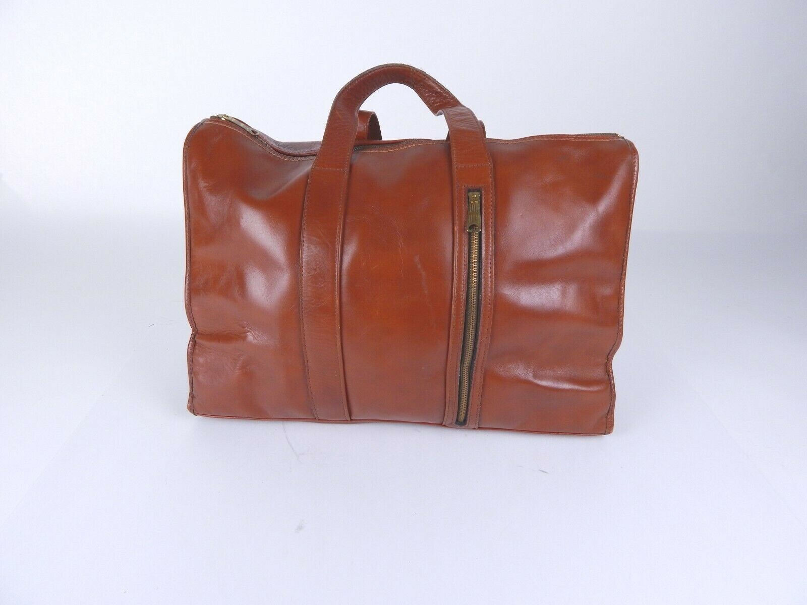 Vintage Letisse Leather Soft Carry On & Brief Case Brown/Rust