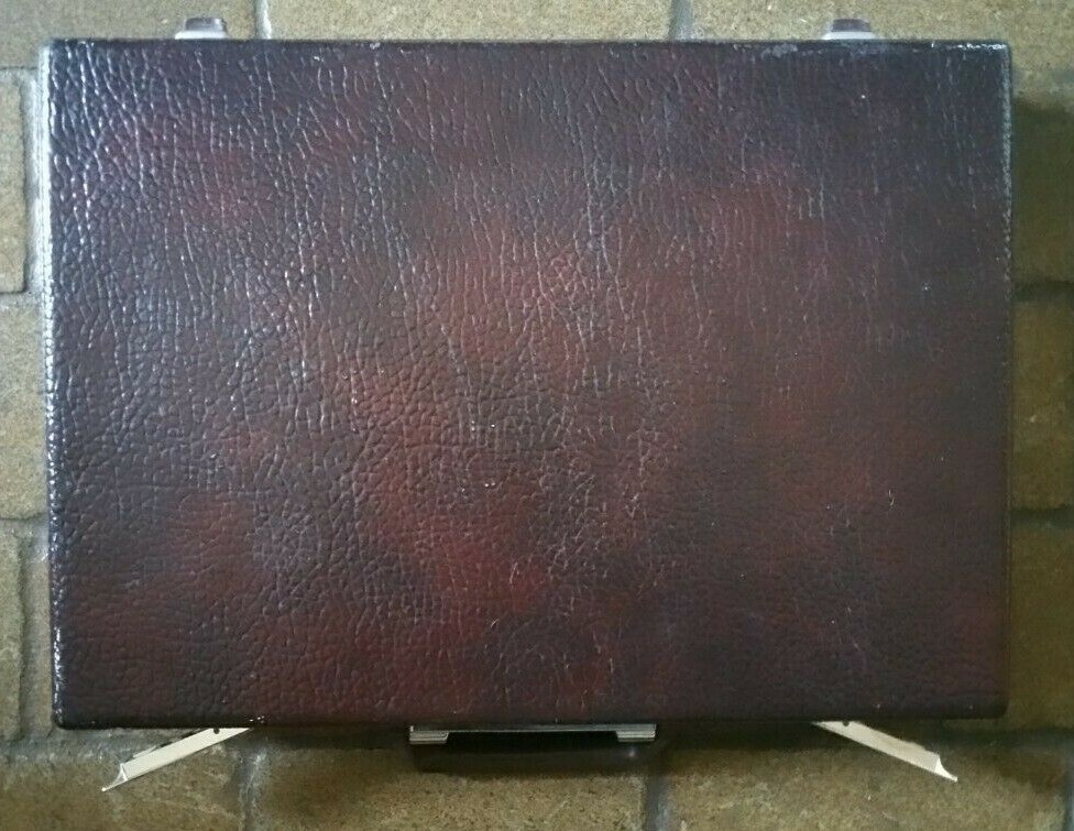 VINTAGE SAMSONITE CLASSIC HARD SHELL BRIEFCASE ATTACHE WORKING COMBINATION LOCK