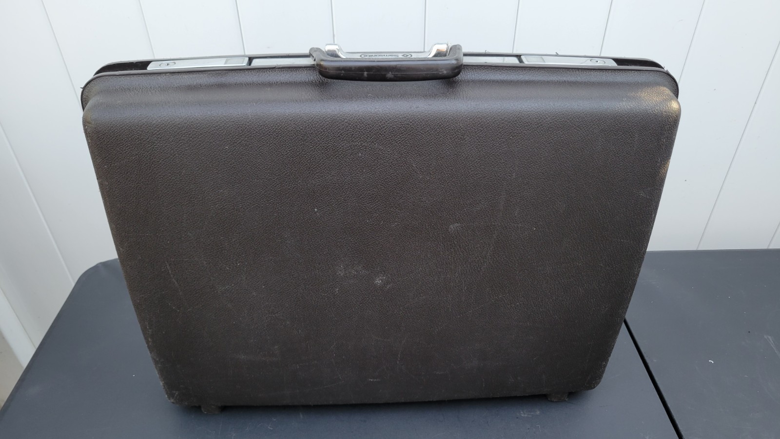 Vintage Samsonite Concord Brown Hard Shell Suitcase Travel Case 21” USA Classic