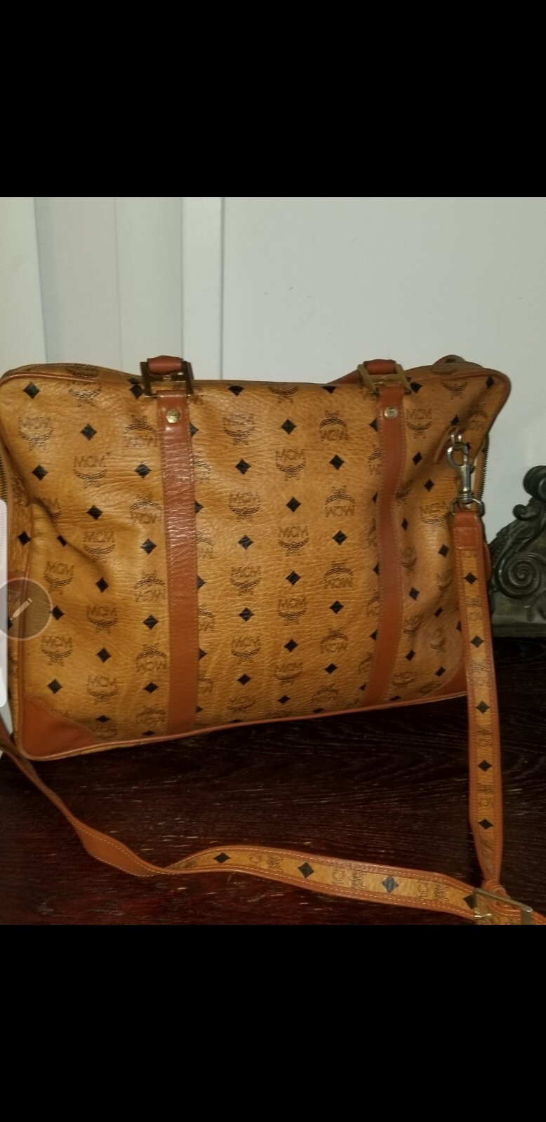 Vintage MCM west Germany luggage carry on laptop suitcase 2 way bag