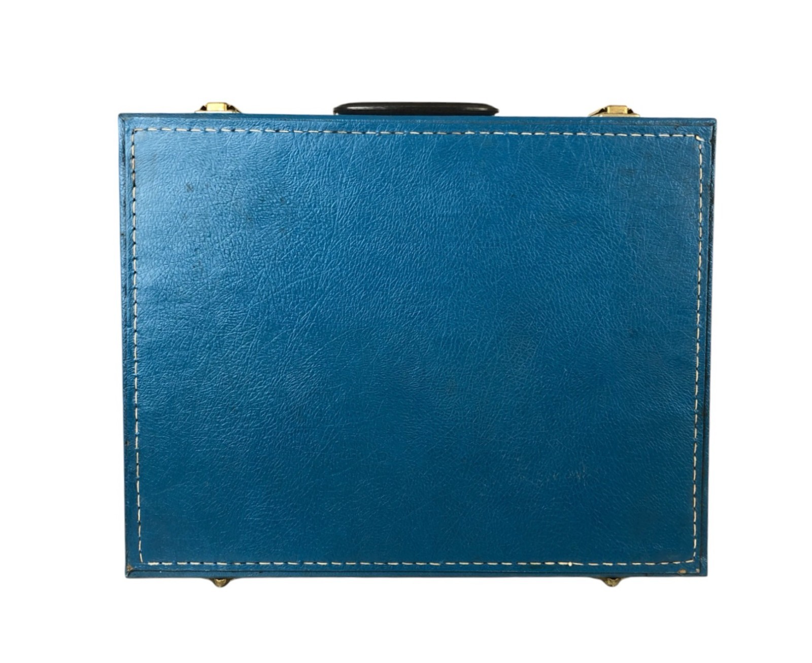 Vintage Marianna Blue Vinyl Briefcase Suitcase Roller Skates ? Cosmetology ?
