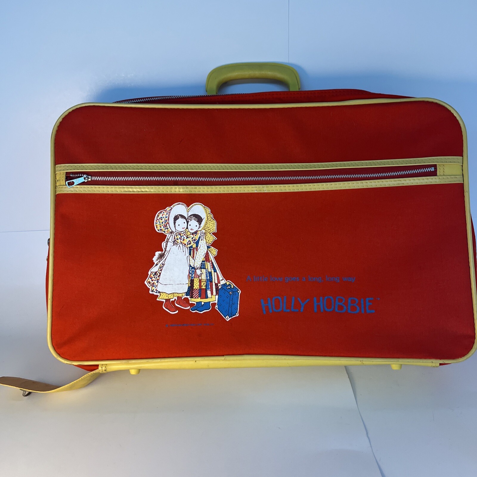 Vintage Holly Hobbie Red Suitcase American Greetings 70’s Or 80’s Children