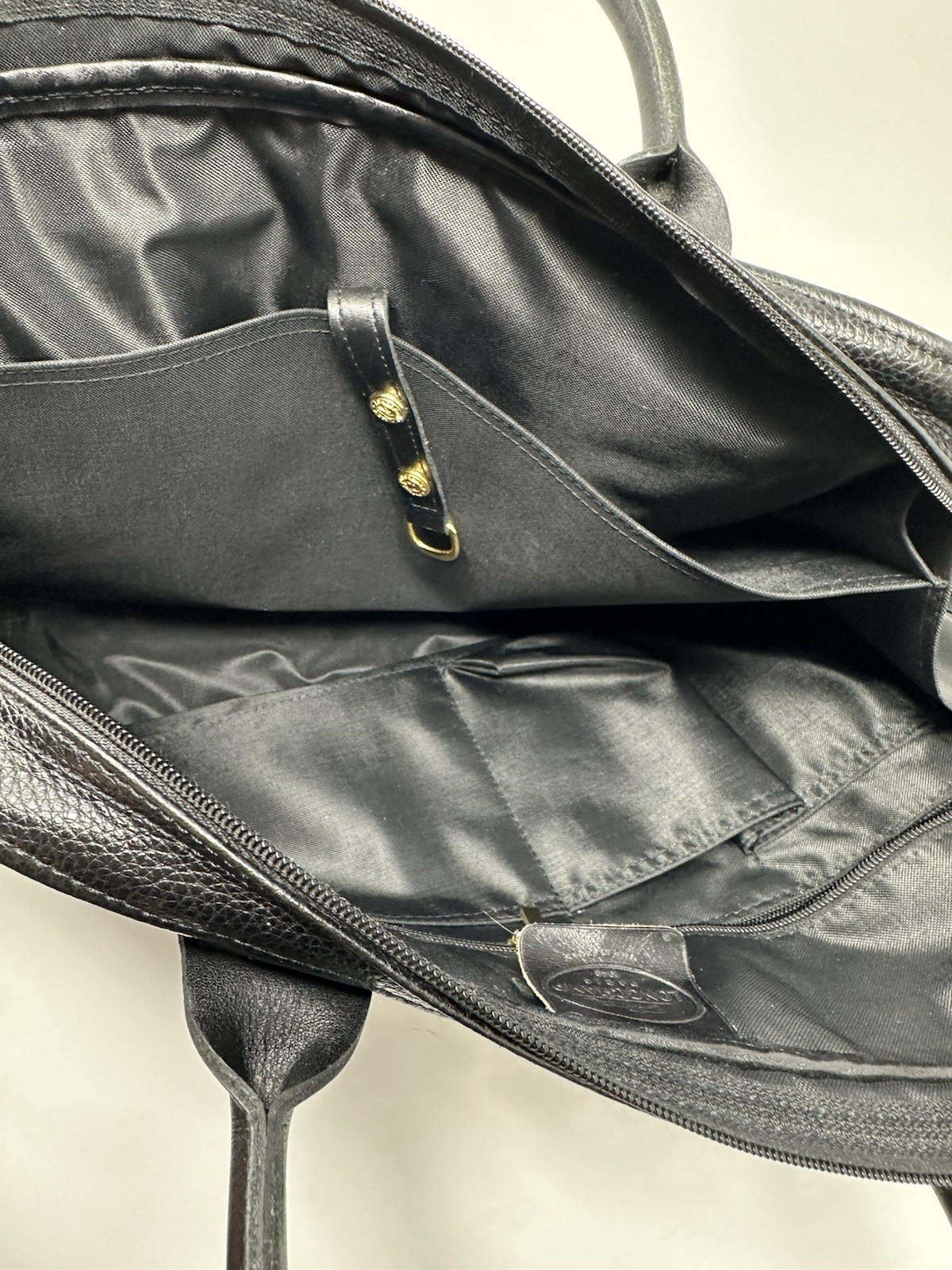Longchamp Leather Bag Briefcase Style 10”x14”x4”