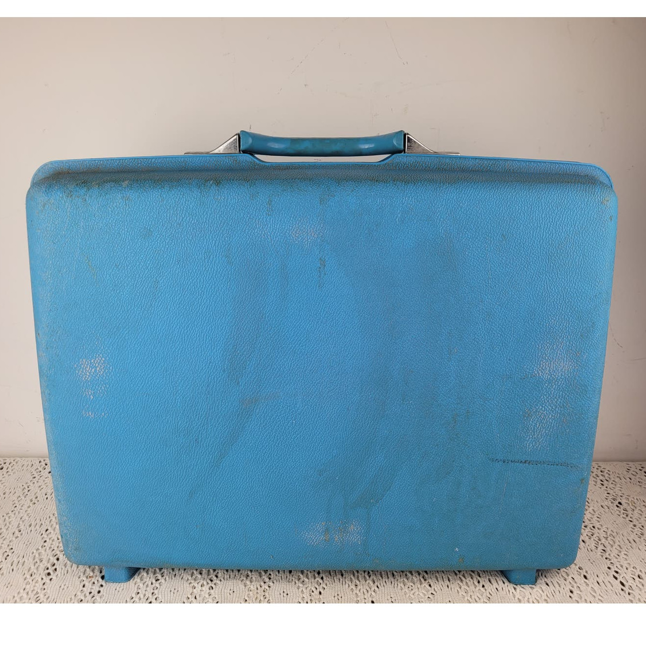 Vintage Hard Shell Samsonite Royal Traveller Montbello Luggage Suitcase Blue