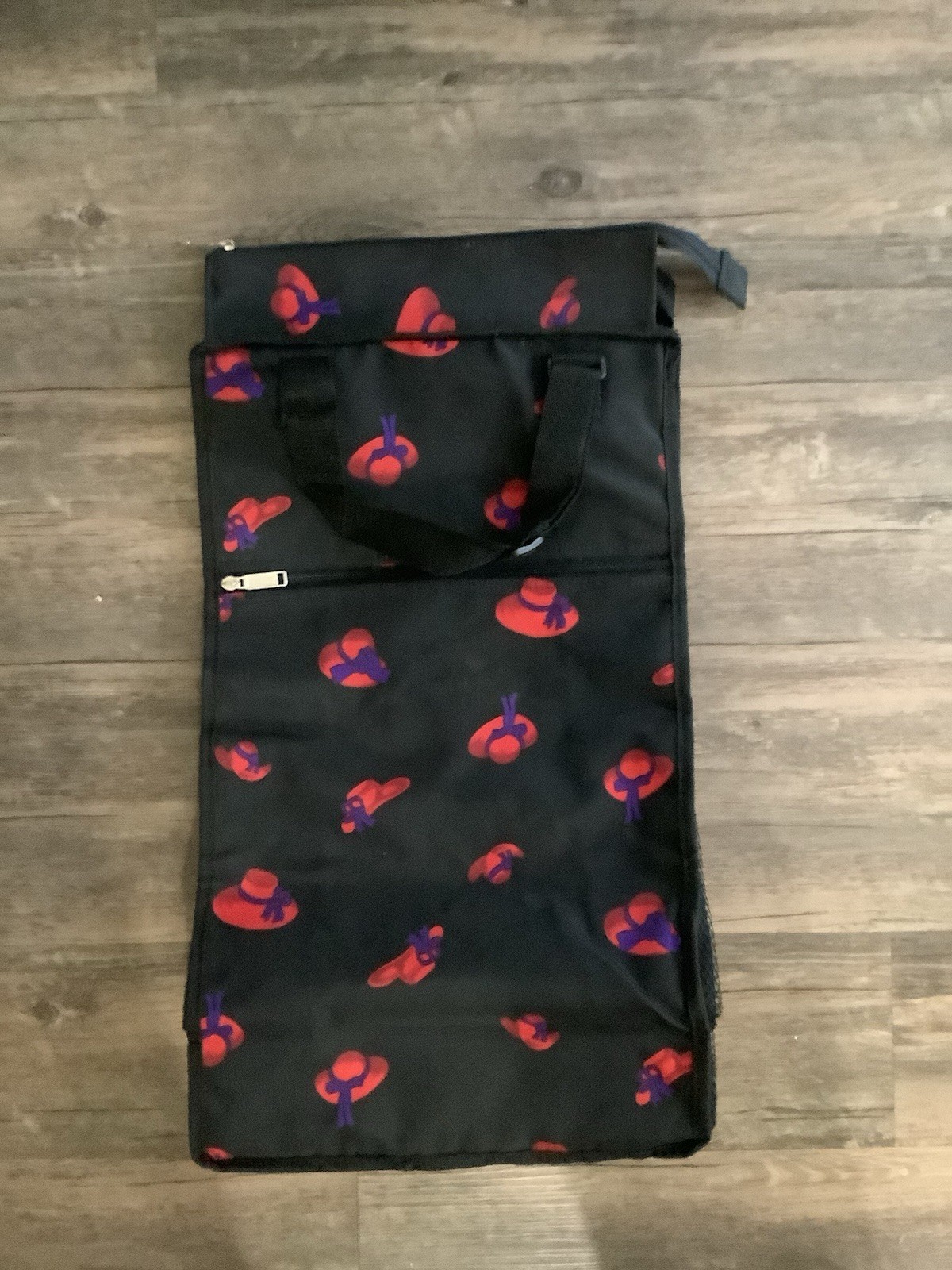 D’margeaux Soft Rolling Black Bag Red Hat ,see Photos New With Tags