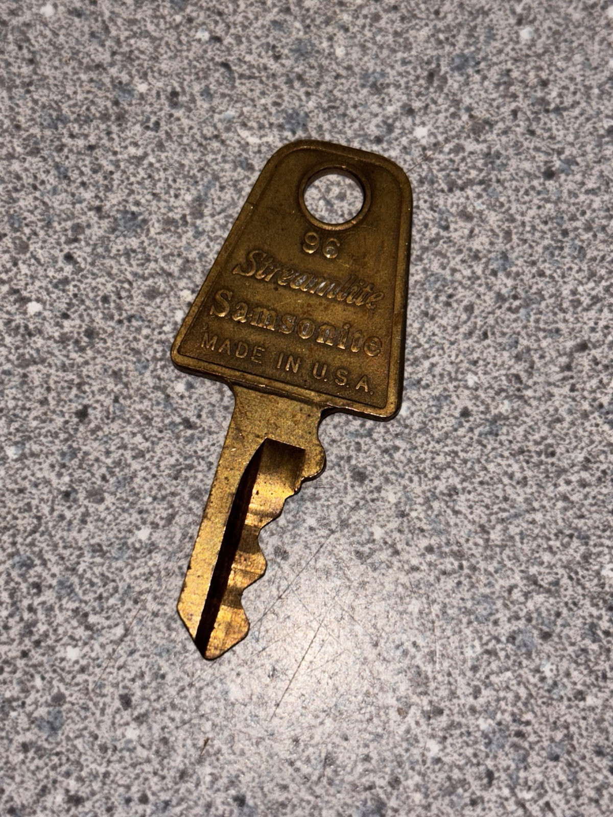 Vintage OEM Replacement Samsonite Streamlite Luggage Key #96 USA Shwayder Bros