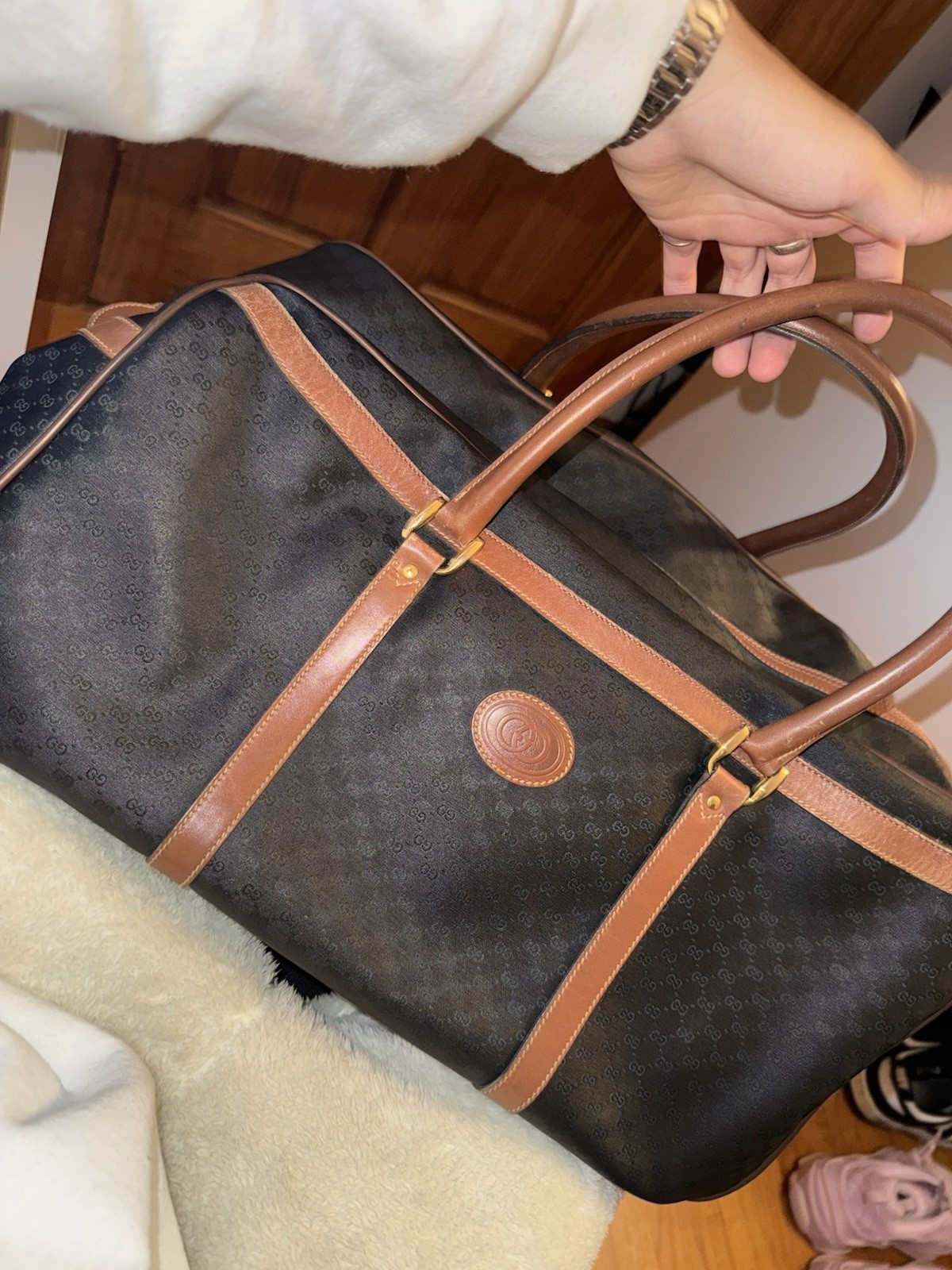 Vintage Rare AUTHENTIC Gucci Duffle Bag