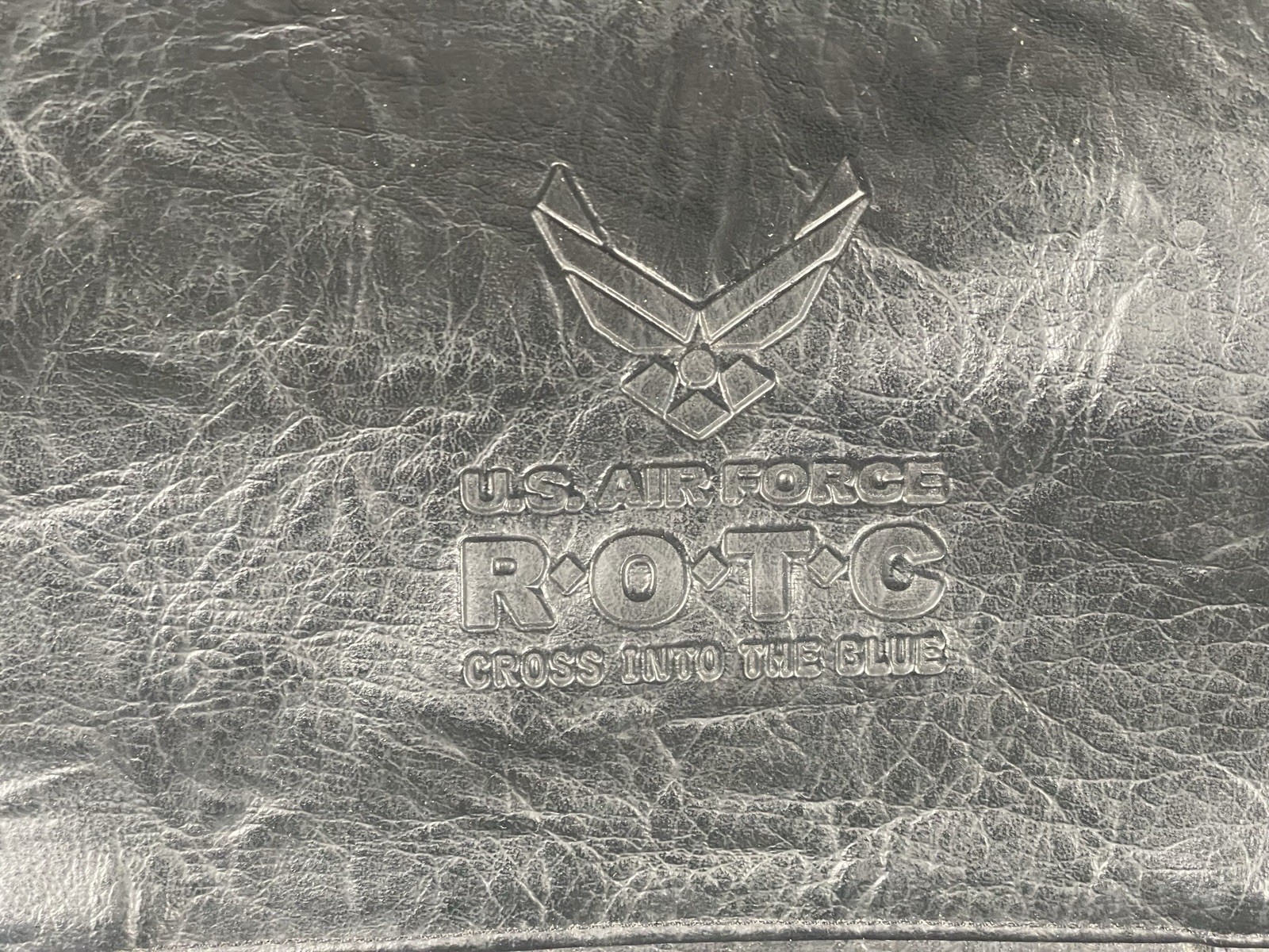 Vintage Gemline US Air Force ROTC Leather Messenger Bag
