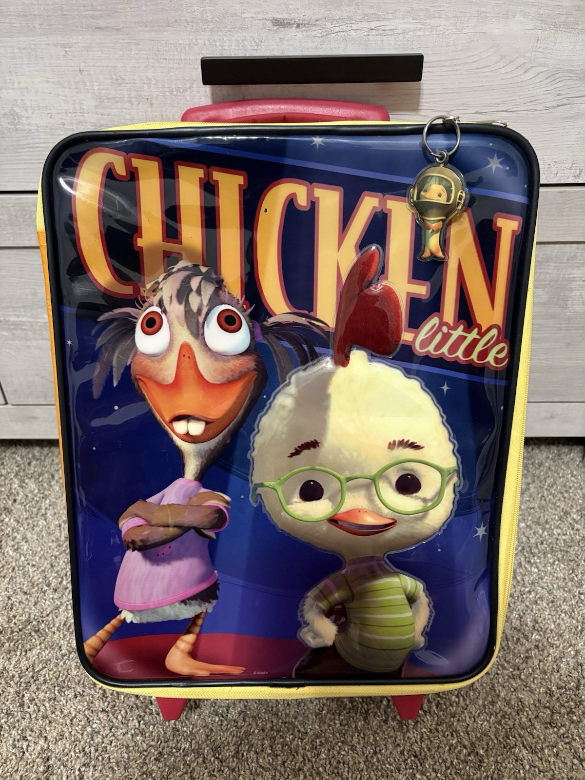 Chicken Little Suitcase Travel Case Vintage Y2K 2000s Rare Hard to Find New