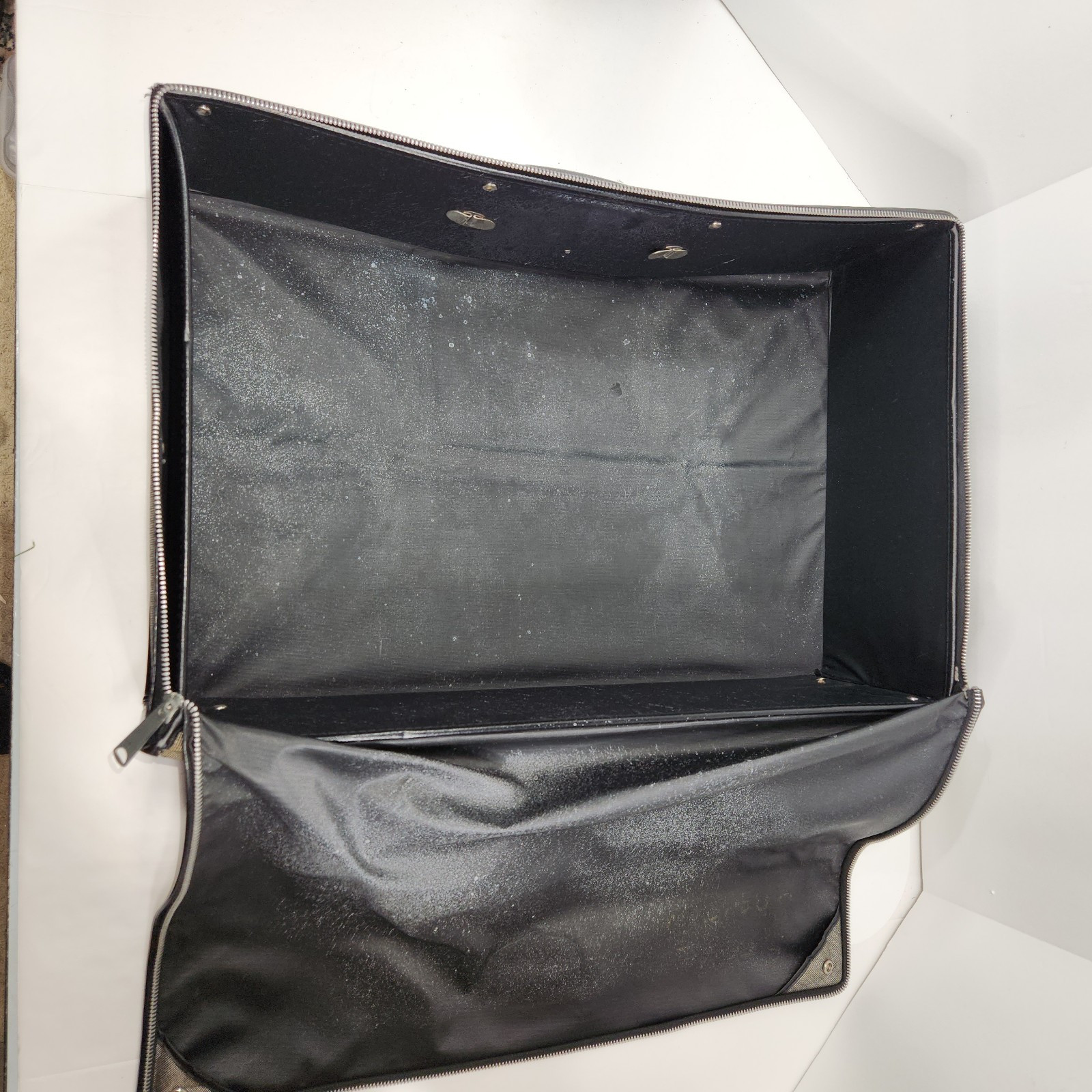 VTG 60’s GRAY Folding Luggage Collapsible Lightweight Suitcase 21.5″x13.5″x6.75″