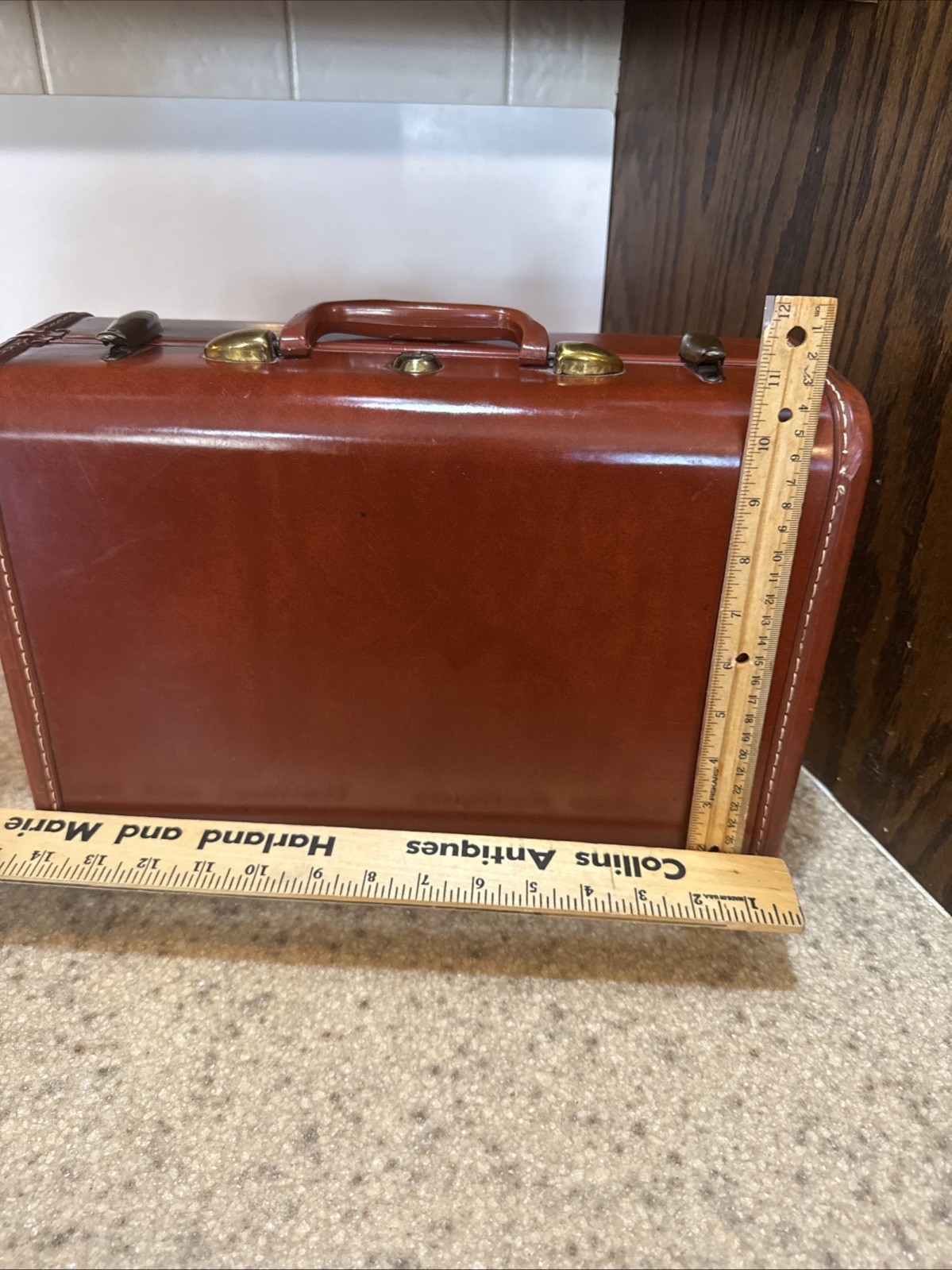 VTG Samsonite Shwayder Bros Denver-Detroit suitcase Approximately 10” X 14.50”