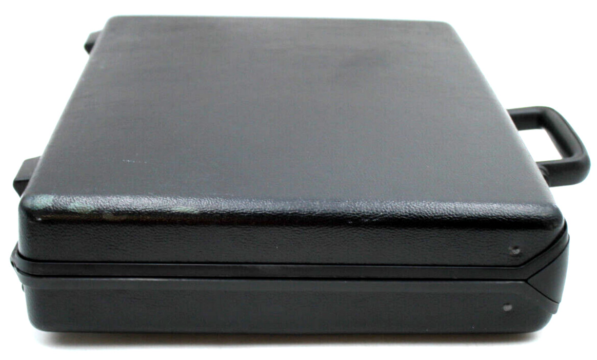 Sleek Rounded Black Samsonite Briefcase Hard Shell w/ Folders Combination Lock++
