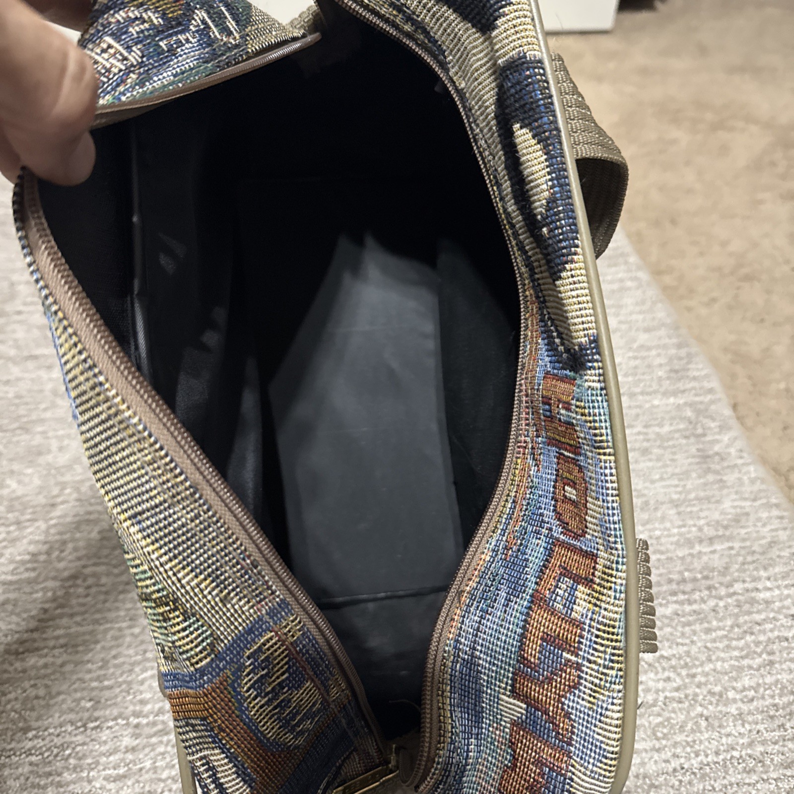 Vintage Pioneer Express Route 66 Tapestry Weekender Travel Carry on Luggage Bag
