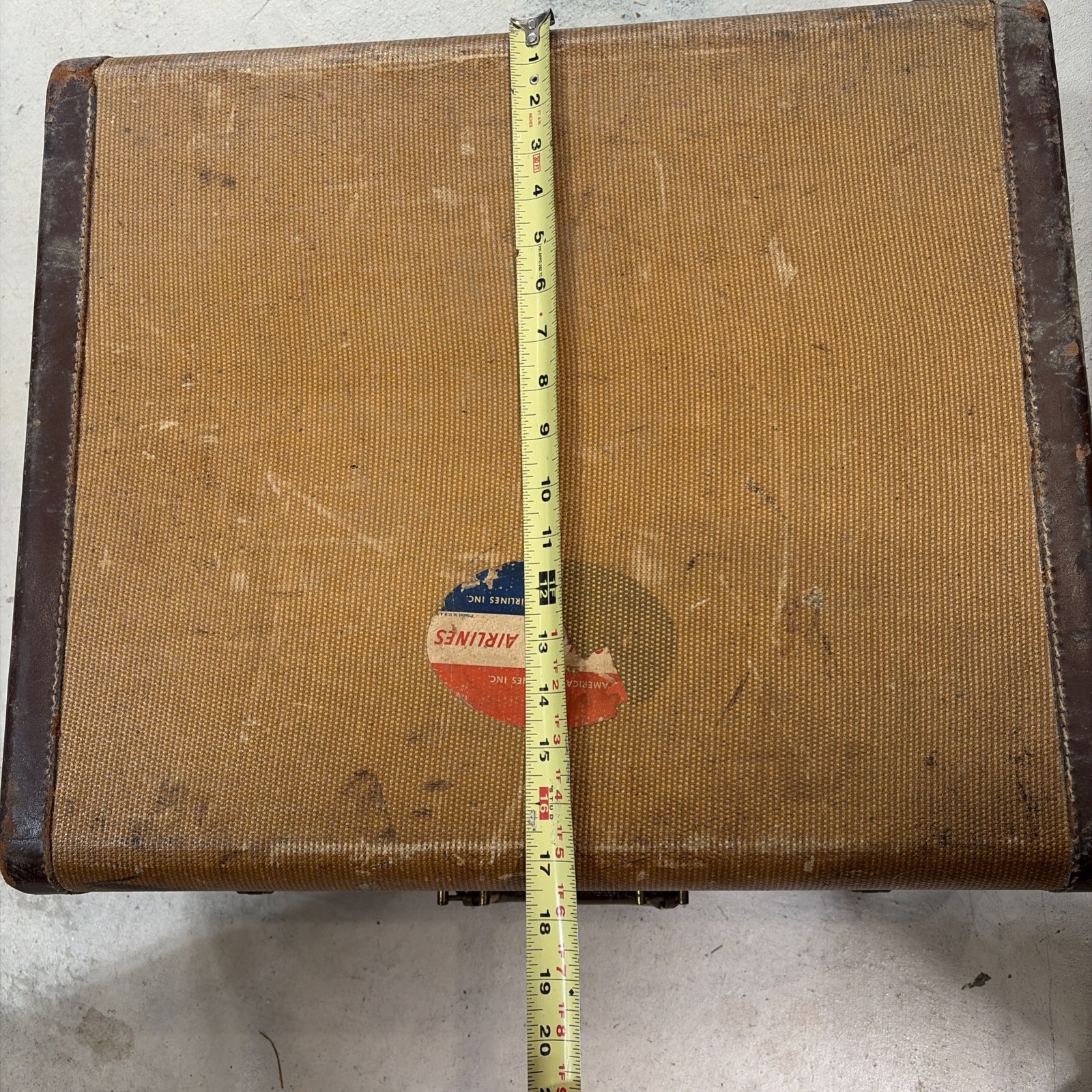 Leather Roebling Luggage Co. Suitcase Travel Display Prop Locks w/ Hangers RARE