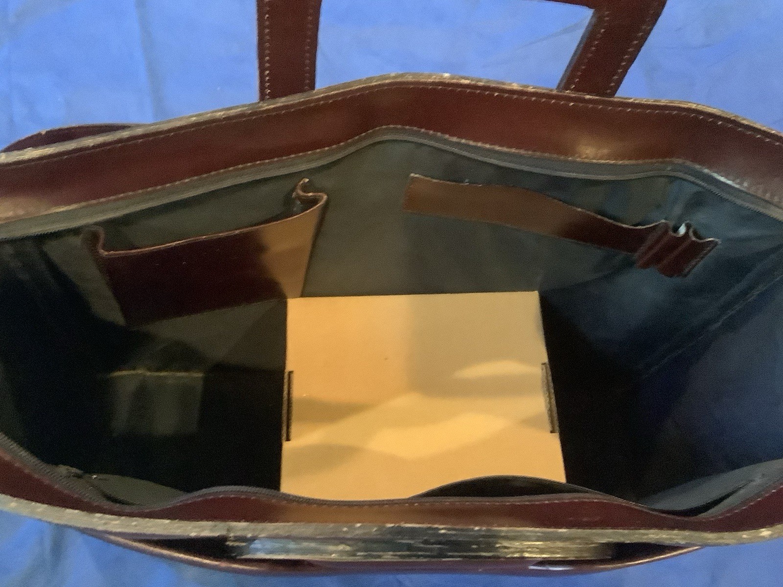 Vintage Briefcase Messenger Bag Brazilian Leather Burgundy