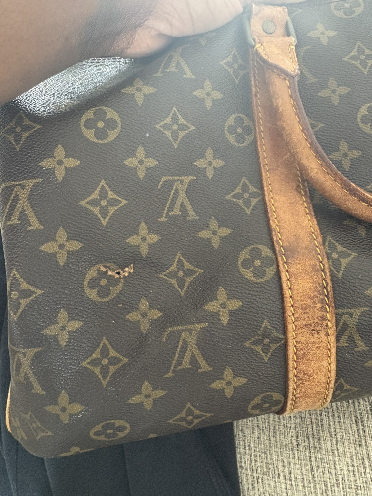 Vintage louis vuitton monogram keepall 50