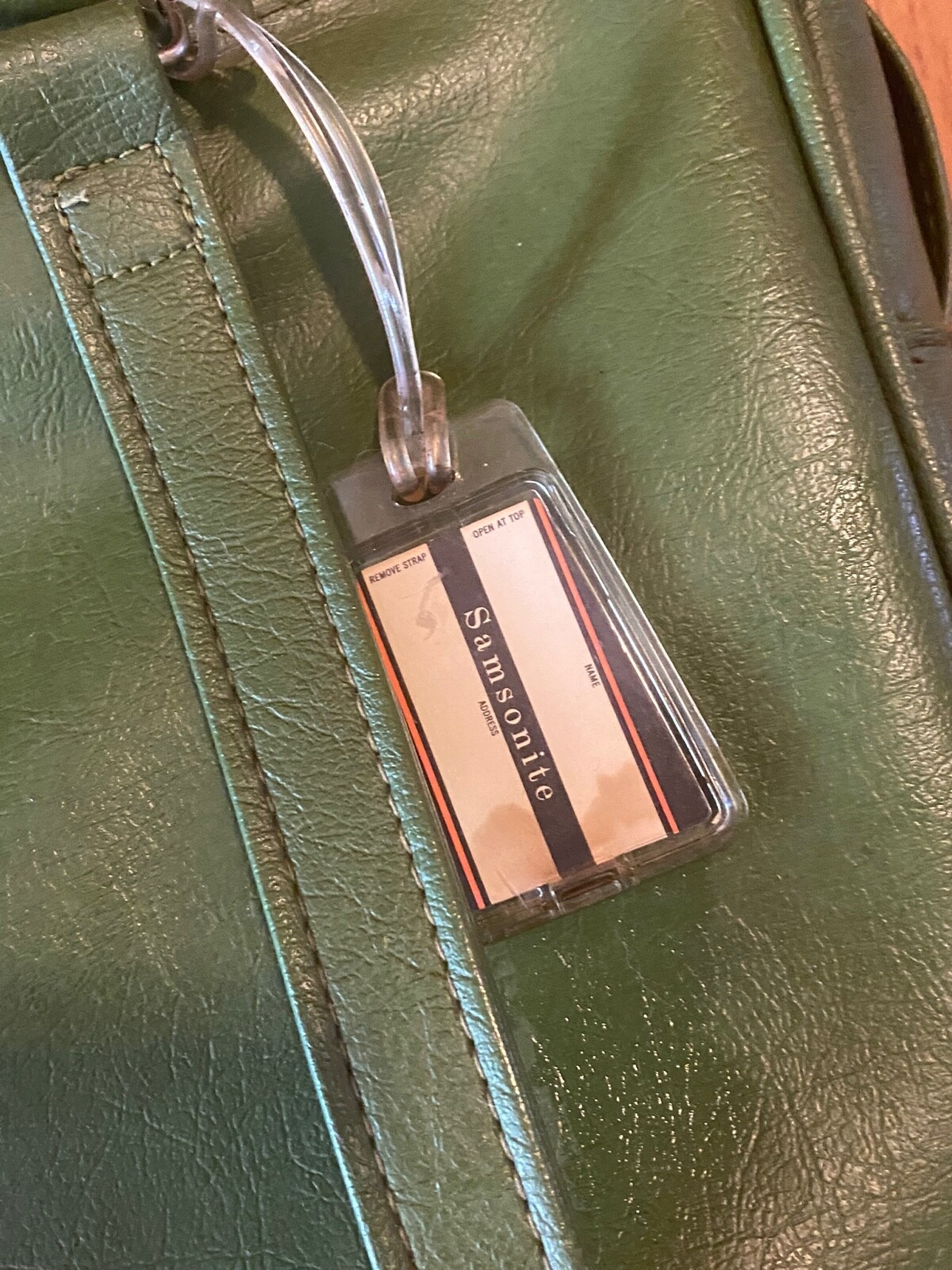 Vintage MCM Retro Leather Overnight Bag Carry-On Luggage Suitcase Avocado GREEN