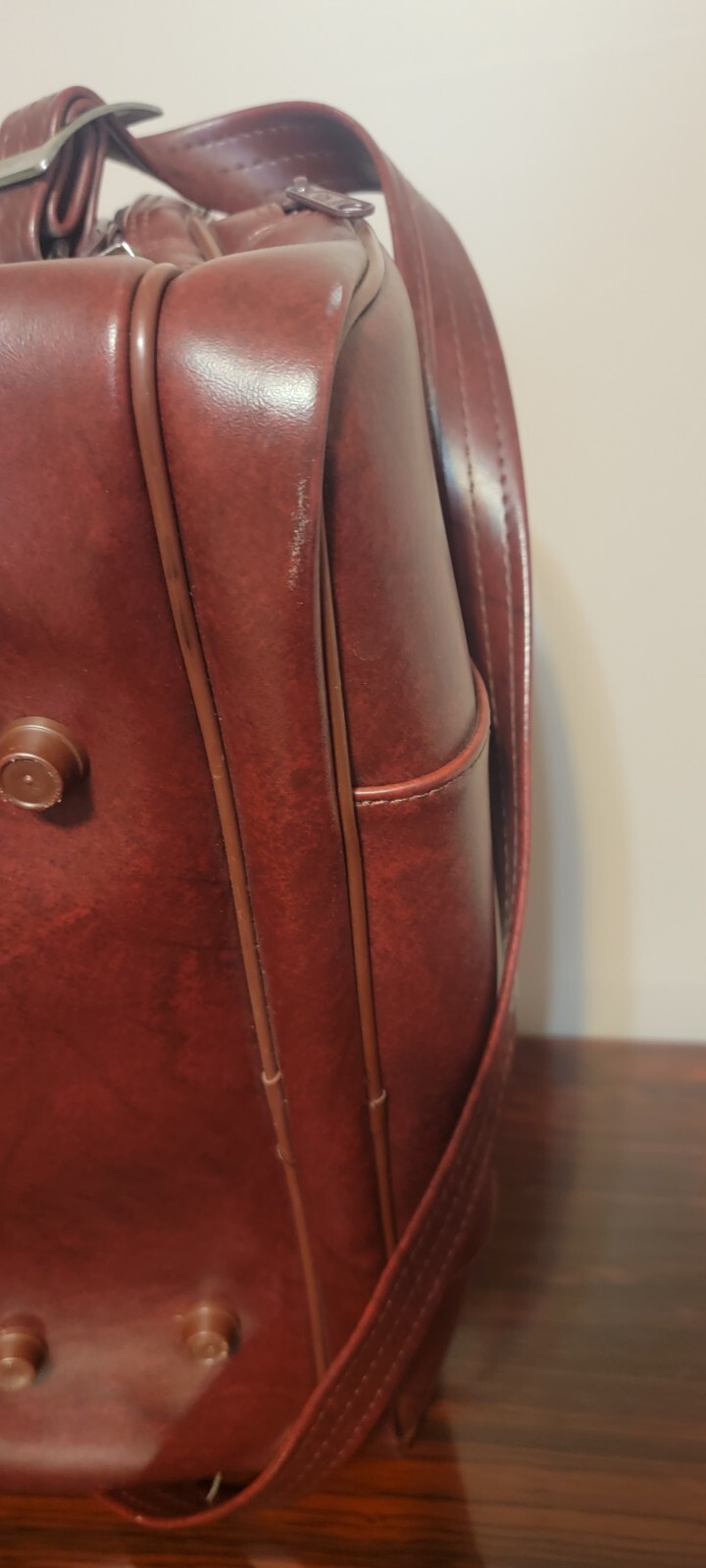 American Tourister Vintage 80’s Carry On Burgandy Bag
