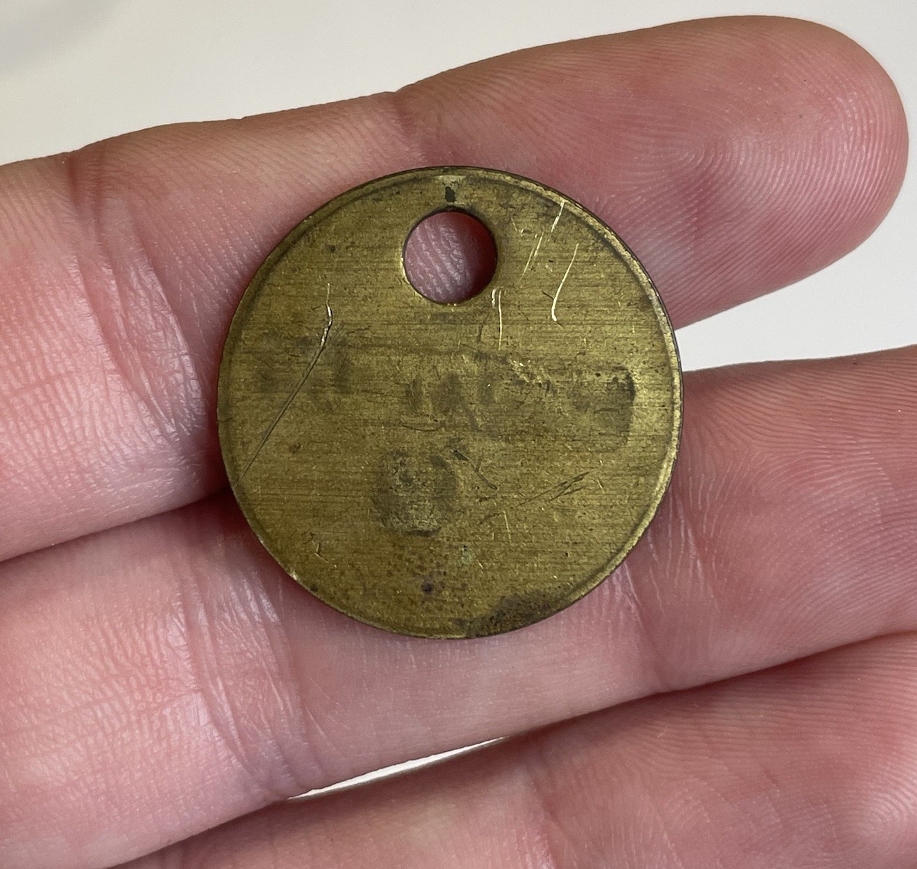 Antique – Vintage 20th C. Brass Sheridan Hotel Luggage Tool Tag Travel Souvenir
