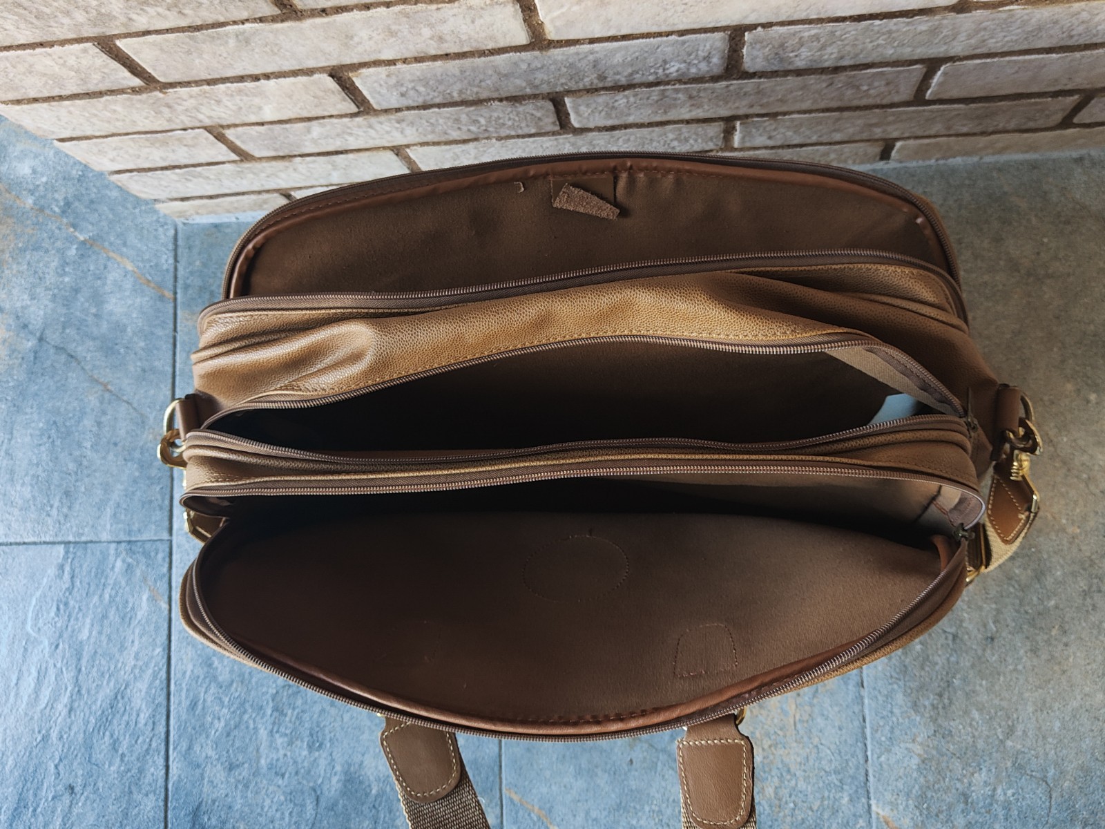 Set of 2 rare vintage Lancel Paris travel bags