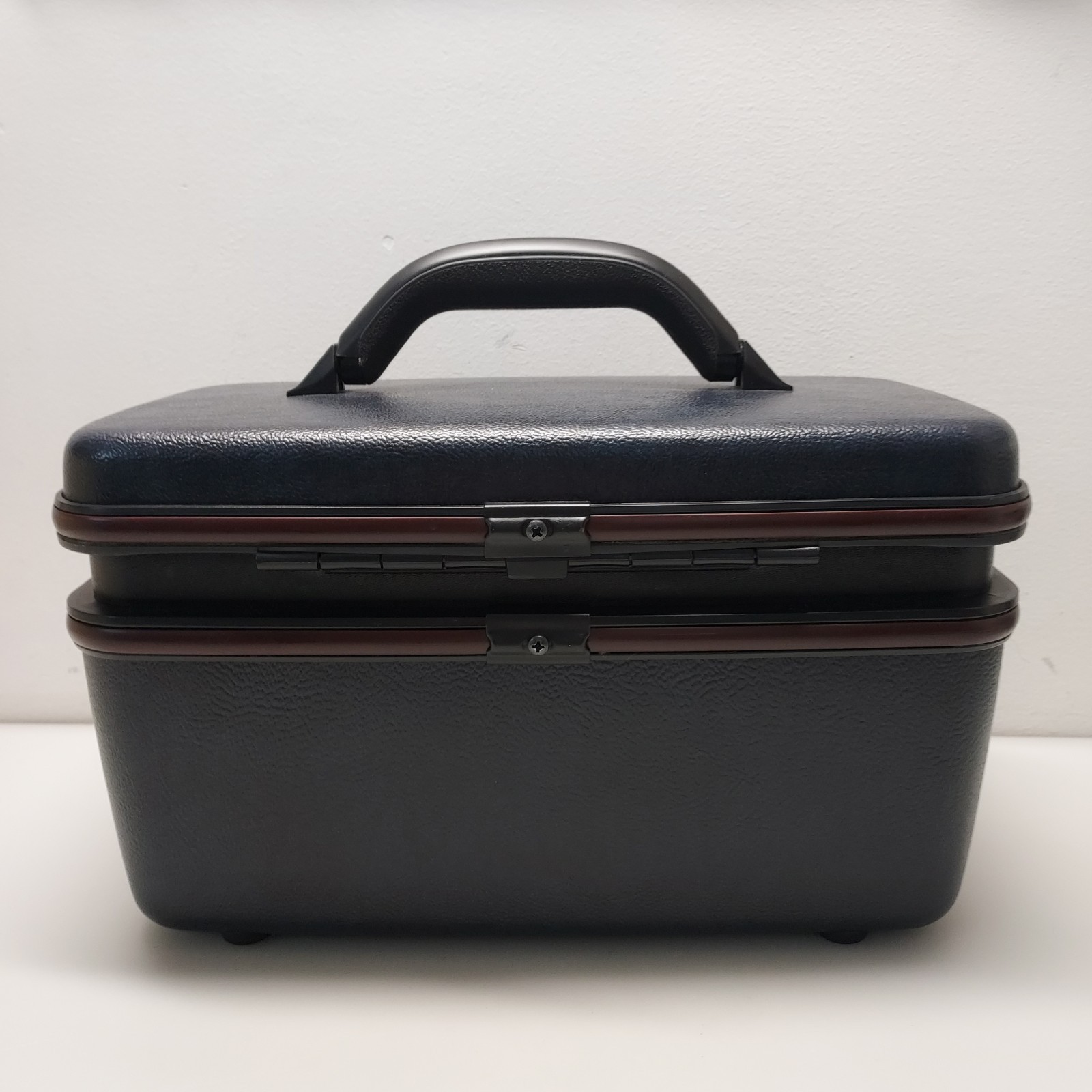 SAMSONITE SILHOUETTE 4 VTG 1987 TRAIN HARD CASE MINT, WITH TRAY MIRROR & POUCH