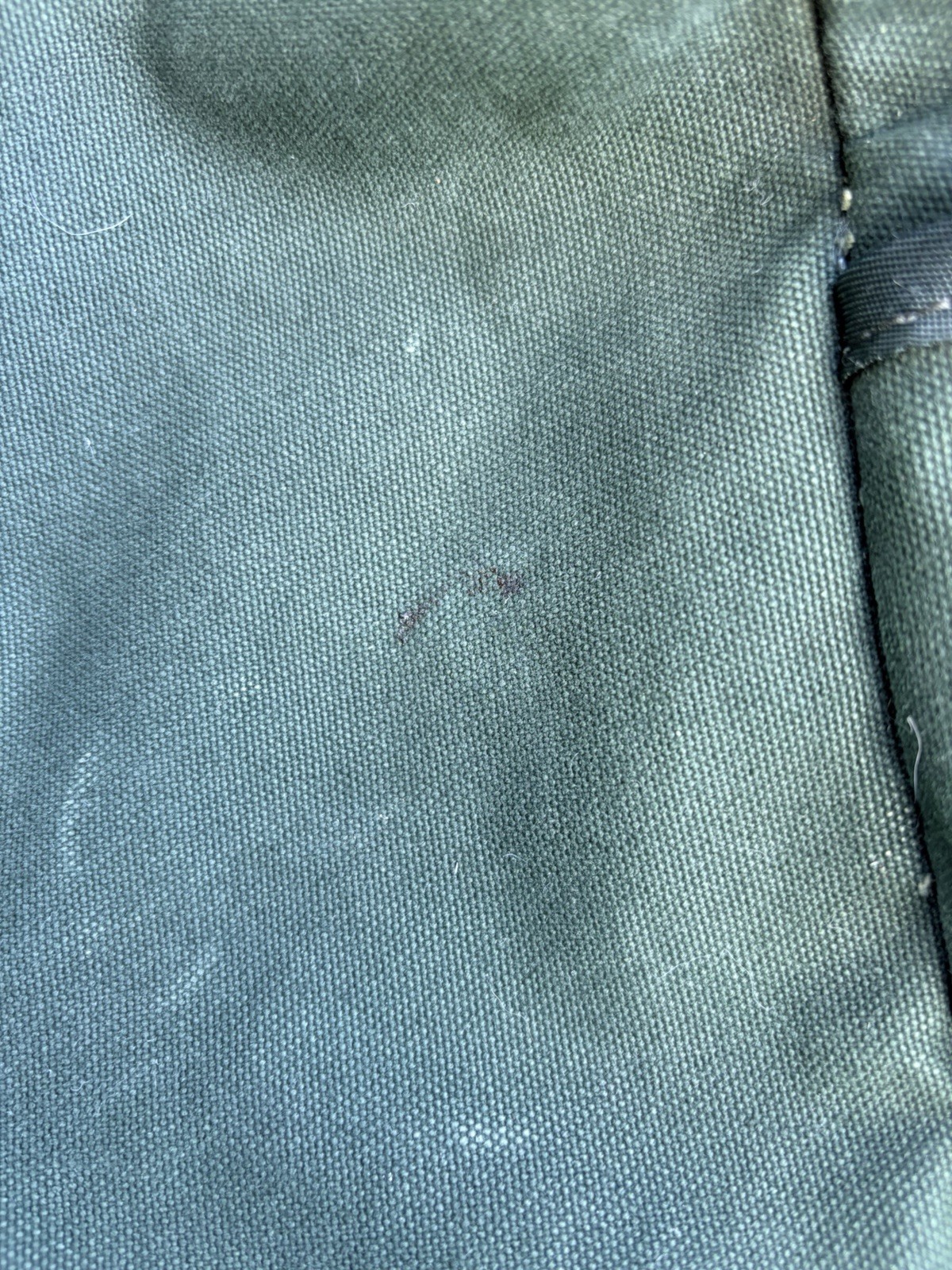Vintage Orvis Battenkill Duffle Bag Green Canvas and Leather Large