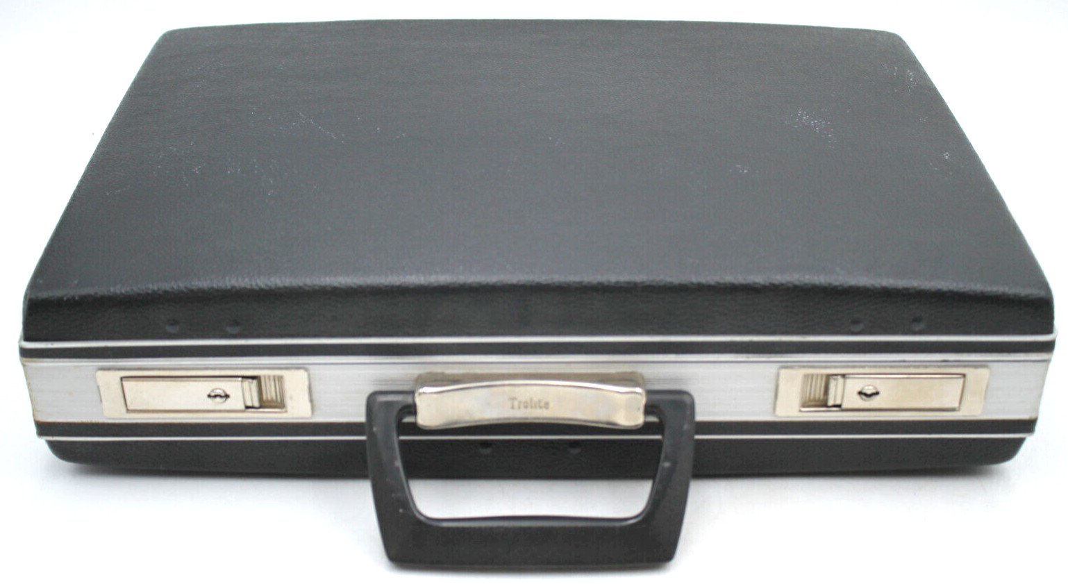 17x12x4″ Gray Hardside Hard Shell TROLITE Briefcase Snap Lock No Key +++++++++++