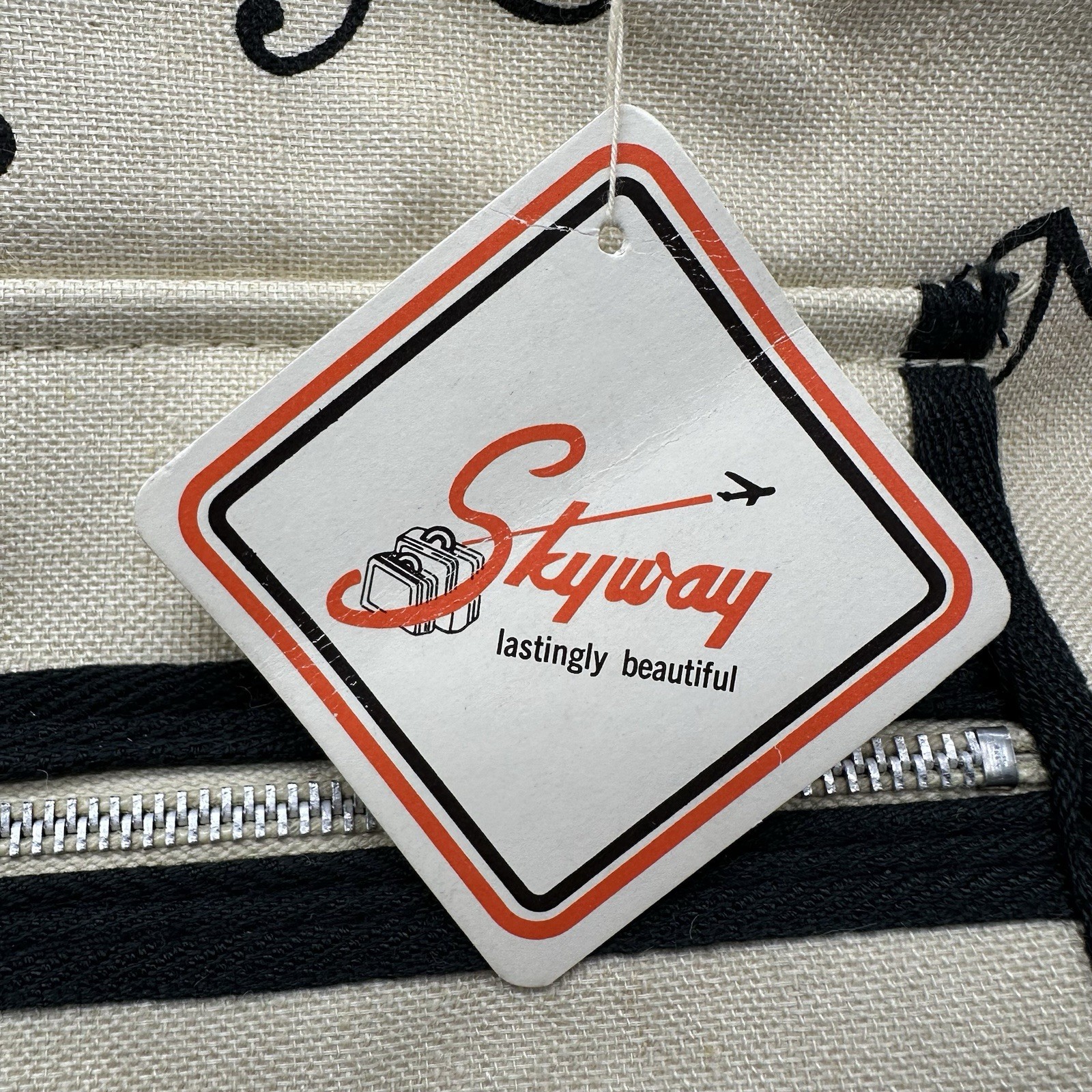 Vintage 80s I Love NY Skyway Luggage With Wheels New Old Stock